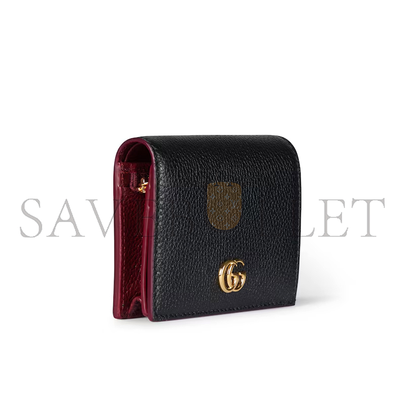 Gvc*1 bi-color gg marmont small wallet 456126 (11*8.5*3cm)